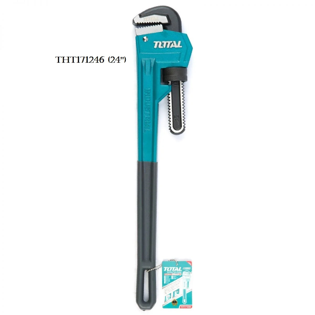 TOTAL THT171246 24" Pipe Wrench 76mm Max Jaw Cast Iron Total